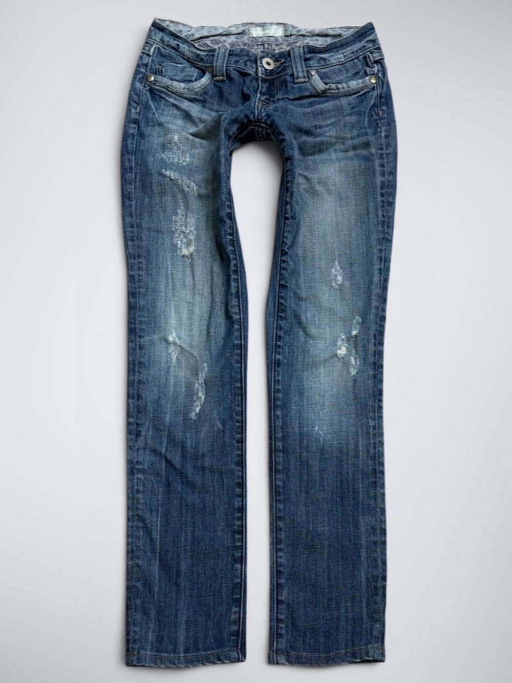 Euro Archive De Bijenkorf Ultra Low Rise Slim Jeans - Picture 2 of 7